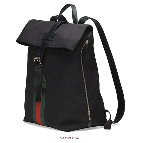 Zaini Gucci in Scamosciato Nero .